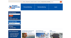 Desktop Screenshot of peoplescommunitybank.biz